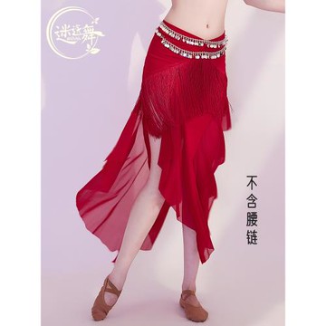 迷迭舞肚皮舞服裝2025新款春夏肚皮舞裙子水紗流蘇裙練習表演團服