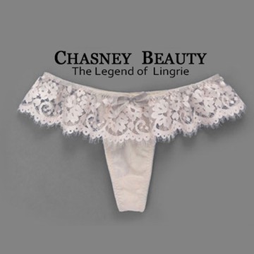 Chasney Beauty-flower蕾絲丁褲S(芋膚)