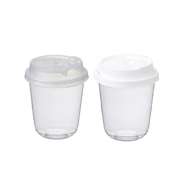 ［現貨］食品級材質【指選好物】一次性U型飲料杯 咖啡杯子 冷熱飲 外帶杯 密封不漏 咖啡杯 杯口圓滑 透明瓶身 免洗杯