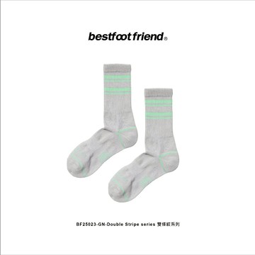 【逢甲 FUZZY】Best Foot Friend Double Stripe 雙條紋 BFF 襪子 BF25023