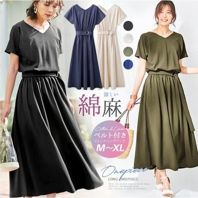 フレンチリネンベルト付きワンピースの通販 2 312件の検索結果 Lineショッピング