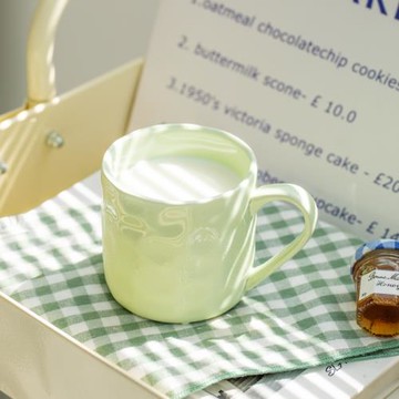 簡約陶瓷馬克杯家用女創意情侶水杯高顏值杯子設計感辦公室早餐杯