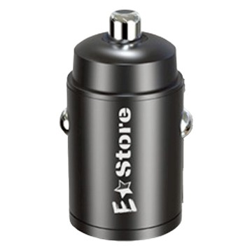 E Store 45W車用充電器 USB-A + Type-C  黑色  EST-AC13