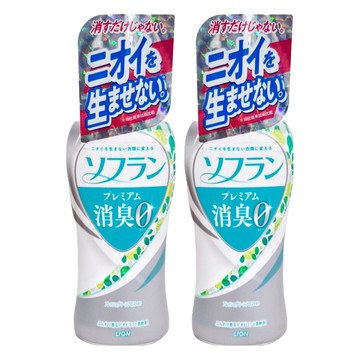 LION 獅王 Soflan 消臭衣物柔軟精 550ml 有效抗靜電 預防花粉 清爽果香  2瓶