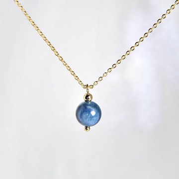【Self Love系列】藍晶石水晶項鍊 增強溝通表達 淨化心靈 禮物