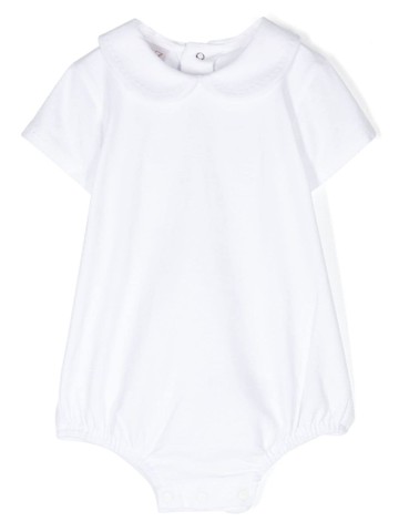 Paz Rodriguez - Esencial stretch-cotton body - kids - Spandex/Elastane/Cotton - 9 mths - White