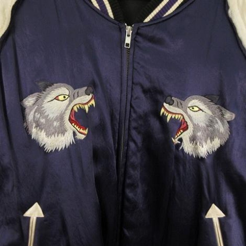 コンダクター el conductorH WOLF EMBROIDERED SOURVENIR JKT ウルフ