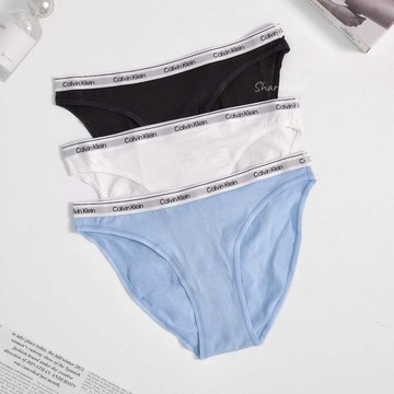 【Sharkhead】現貨 Calvin Klein 三角褲 三件組 黑 白 寶寶藍 藍色 細帶 串標 內褲 CK