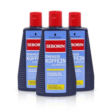 德國Schwarzkopf Seborin咖啡因洗髮露250mlX3入