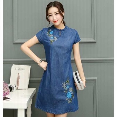 デニム 刺繍 ワンピースの通販 2,457件の検索結果 | LINEショッピング