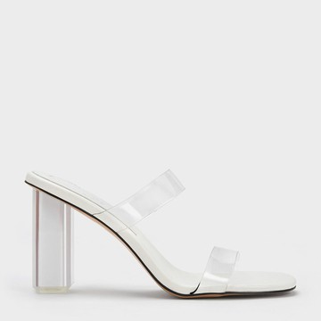 Fia 果凍雙帶高跟拖鞋