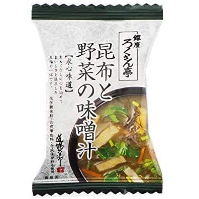 トップ卵 ろくさん亭 昆布と野菜の味噌汁 9.6g ×10個