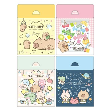 水豚PP迷你便條紙(A)(款式隨機出貨)【九乘九購物網】