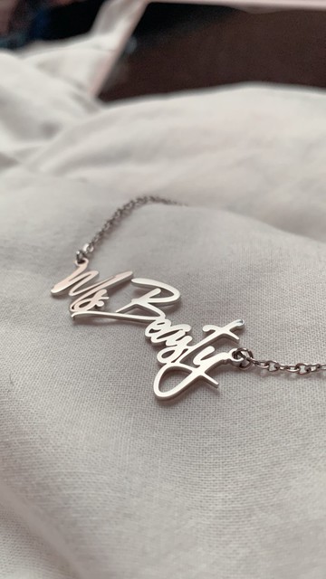 Ms.Beasty 怪物小姐簽名項鍊 醫療鋼 Beasty Lover 怪物的小天使