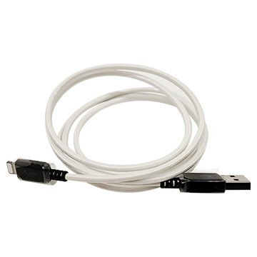 Avier One Step Ocean Refine USB-A - Lightning 充電傳輸線 抗菌防靜電  1.2m  白色 + 黑色  1條