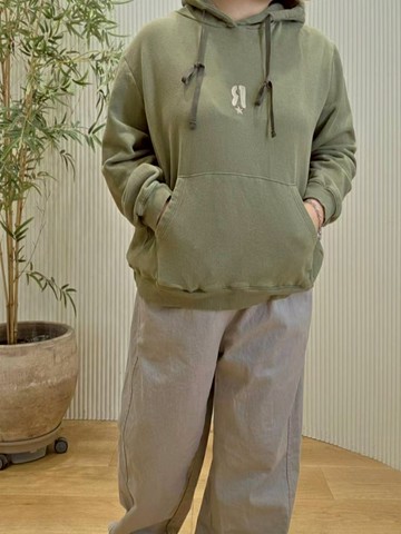 把日子穿得容易一點★連帽休閒淨色磨毛T