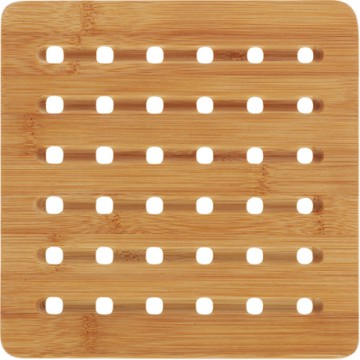 《KELA》竹製隔熱墊-方-- 桌墊 鍋墊 餐墊 耐熱墊 杯墊