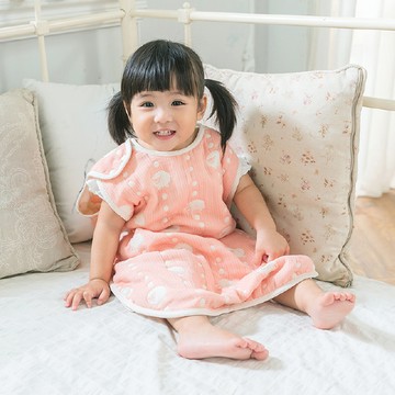 【安琪兒婦嬰百貨】日本 Hoppetta 六層紗動物防踢背心-嬰童(2色可選)