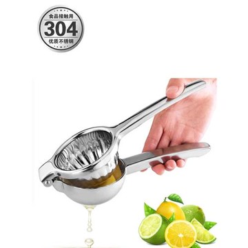 酒吧攻略 快速檸檬壓汁器304不銹鋼水果橙汁擠壓檸檬夾手動榨汁器