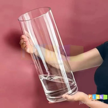 透明花瓶 亞剋力 防摔 花瓶 擺件 客廳插花 透明 水養富貴竹 直筒 輕奢 高級感 醒花桶 直筒瓶子 裝飾瓶 裝飾花瓶
