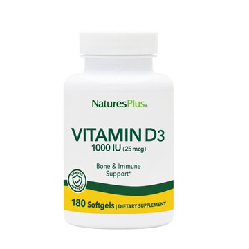Nature's Plus Vitamin D3 1000 IU - 180 Softgels