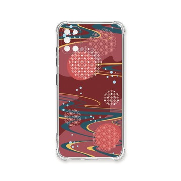A系列(其他) 殼 TRON 三星 A31 日系和風圓點星河系列 四角防摔殼 手機殼