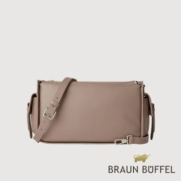 【BRAUN BUFFEL 德國小金牛】台灣總代理 柯亞-A 大肩包-奶茶棕/BF893-27-SVM