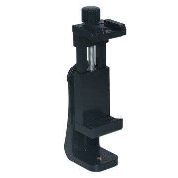 [5大陸直購] 帶熱靴旋轉 手機夾 直播 手機架 適寬10厚1.5CM內6.5吋手機 1/4螺絲 可接 三腳架 燈架 塑膠 支架 D007