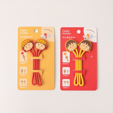 櫻桃小丸子矽膠造型綁帶- Norns Original Design 線材收納集線器 耳機充電線束繩 捲線器 束帶 綁帶