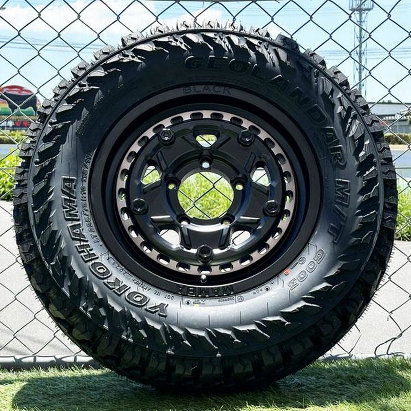 ジムニー　JA11やJB23やJB64に M/Tタイヤホイールセット 16インチ 185/85R16 ジムニー JB64 JB23 JA11 JA22 新品 16インチ 5穴