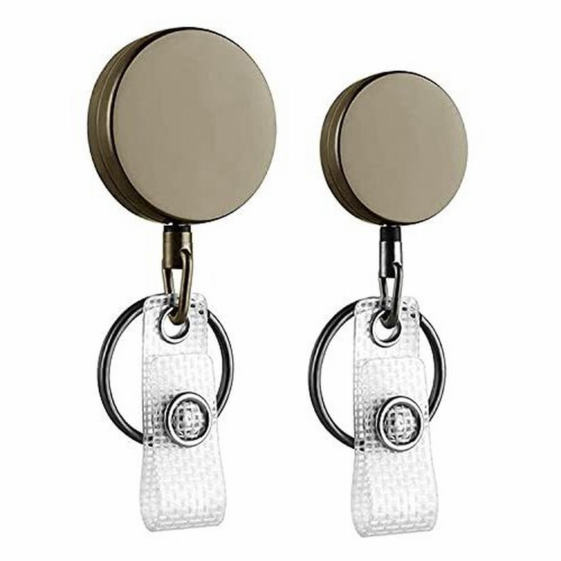 Lix Rix クリップ式ピンオンリール リールキーホルダー Idカードリール 太目ステンレス製ワイヤー 伸縮自在 落下防止 全身金属製 汎用 艶消し 通販 Lineポイント最大0 5 Get Lineショッピング