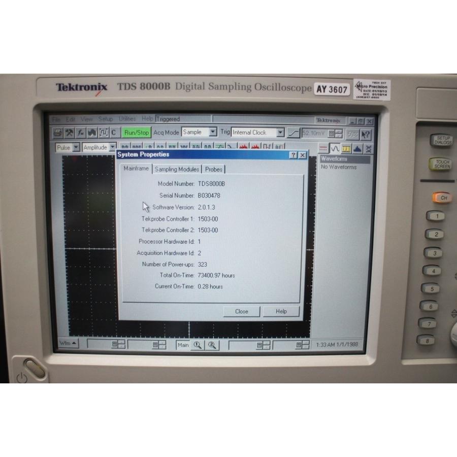 Tektronix TDS8000B Digital Sampling オシロスコープ