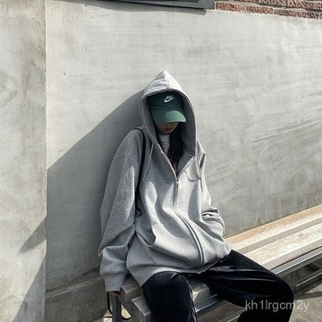❥限時購❥情侶外套 男女寬鬆衛衣 連帽外套 素色 寬鬆大碼開衫外套 素色外套 刷毛外套 休閒外套 百搭外套 薄款 SFJ
