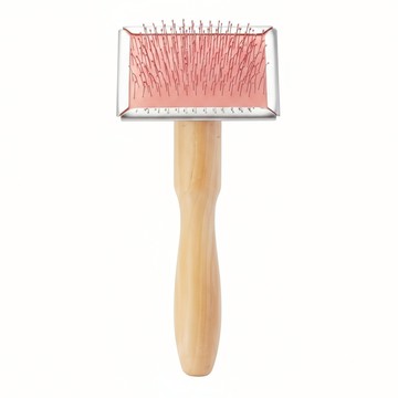 MARUKAN MK小動物護膚針梳  木色 + 粉色 + 銀色  1入