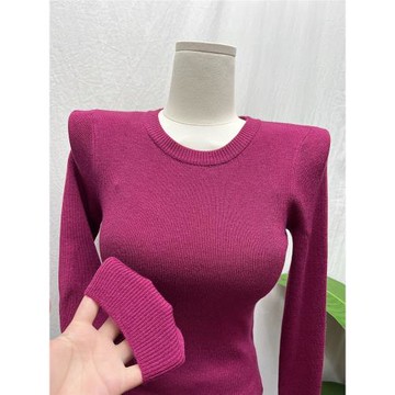 【自留】色系好看 真心舒服好搭配 懶范兒圓領針織打底衫上衣秋冬