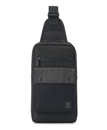 【PORTER INTERNATIONAL】 PATCH WORK 單肩包 11730-03001(黑色)