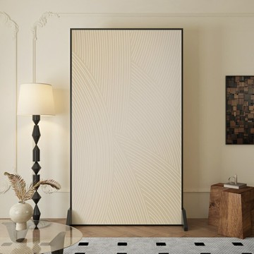 免運 隔斷折疊屏風 客製化            屏風隔斷客廳簡約現代入戶玄關家用臥室遮擋辦公室移動鋁合金座屏