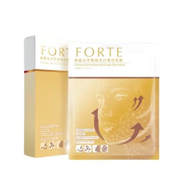 【限定優惠】台塑生醫 奢寵金萃緊緻亮白雙效面膜  2盒入