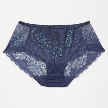 華歌爾-摩奇X-GOOD FIT系列 M-LL中低腰平口褲(星空藍) ZB4614搭配內褲-ZS2214ND