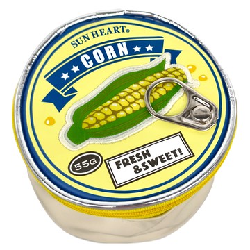 MARUSHIN 丸真 yup 創意收納包 合成皮革材質  10 x 6cm  玉米罐頭