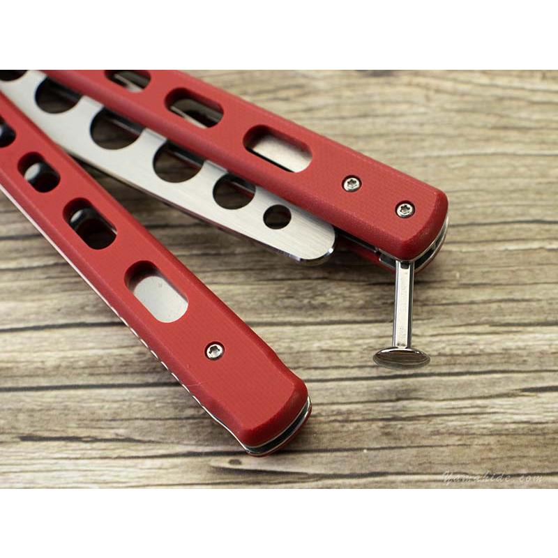 ボーカー プラス 01BO712 バリソン トレーニング 折り畳みナイフ,BOKER Balisong Trainer Red