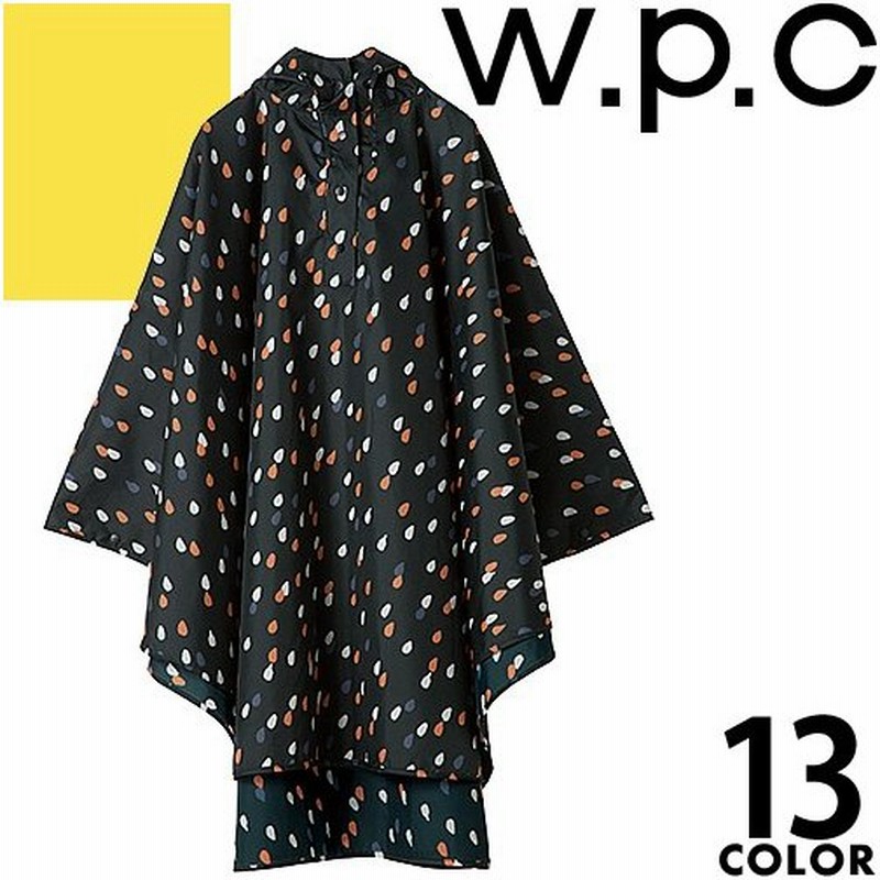Wpc W P C レインコート レインポンチョ レディース カッパ 雨具 自転車 おしゃれ ロング おしゃれ かわいい 花柄 星 白 黒 ブラック ホワイト ネイビー 通販 Lineポイント最大get Lineショッピング