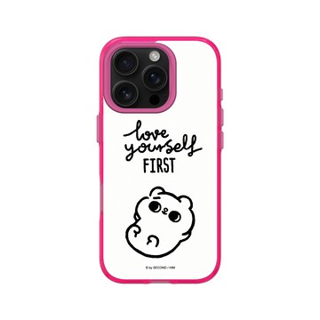 iPhone 16 Pro Clear 粉漾桃 - 爽爽貓 Song Song Meow by SECOND - Love Yourself