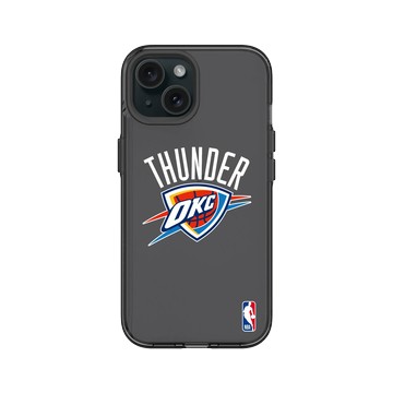 iPhone 15 Clear 酷墨灰 - NBA - Logo-奧克拉荷馬市雷霆 Oklahoma City Thunder - Light