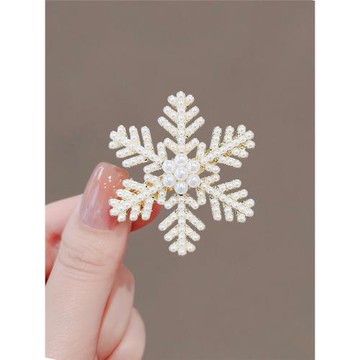 LYNNROMAN日韓氣質網紅雪花發夾高級感新款碎發側邊發卡劉海夾子