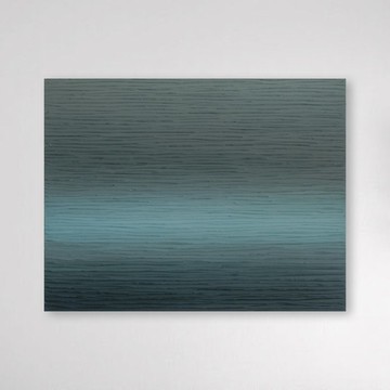 【免運費】繪畫 抽象畫 風景 藍色 水平線 光 藝術