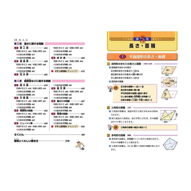 旧課程版小学高学年 算数 自由自在 基礎からできる有名中学入試対策