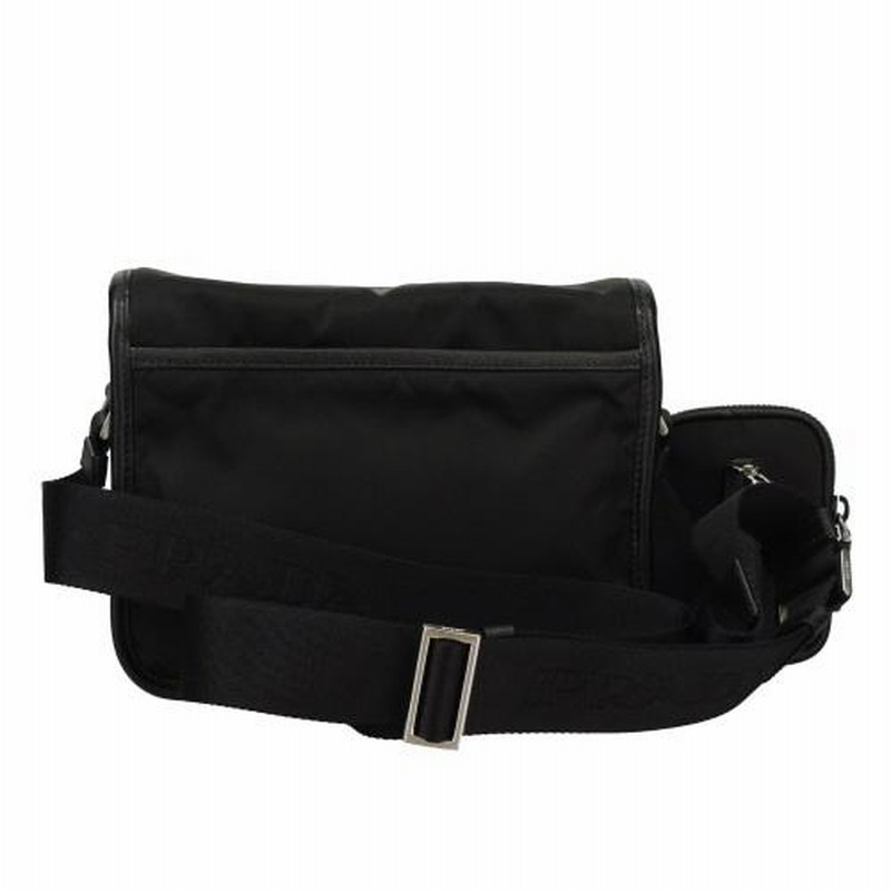 PRADA Re-Nylon x サフィアーノレザー ショルダーバッグ PRADA Re-Nylon x サフィアーノレザー ショルダーバッグ