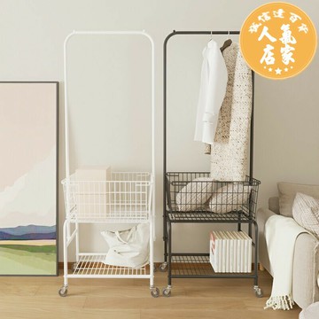 衣帽架 落地衣架 移動衣帽架 推車衣帽架 北歐家用衣架服裝店掛衣架衣架子落地臥室置物架衣帽架移動推車