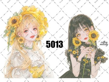 original sticker no.5013 人物貼紙 原創貼紙 原創人物貼紙 裝飾貼紙 cotton melody
